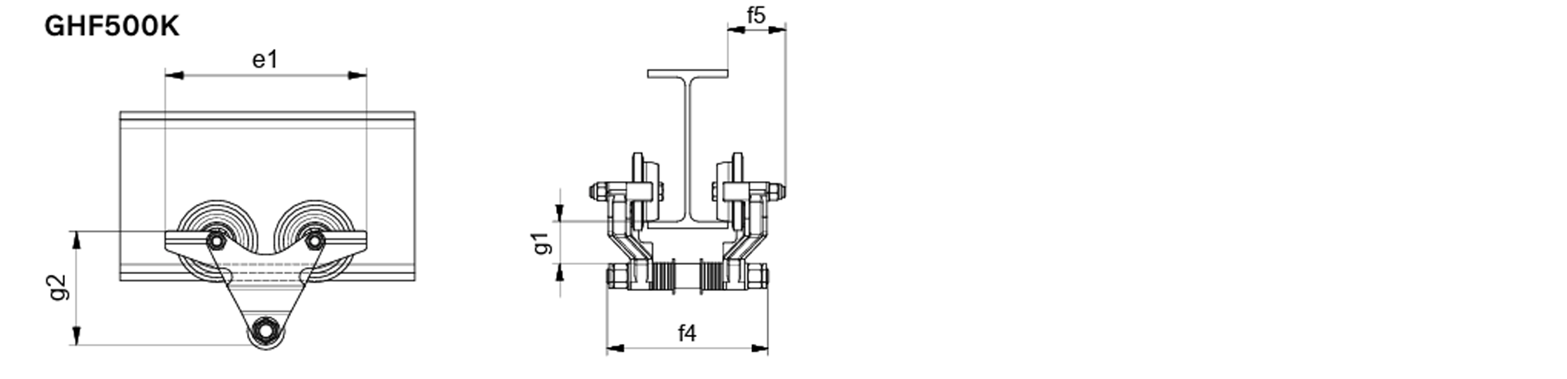 Technical drawing GHF500