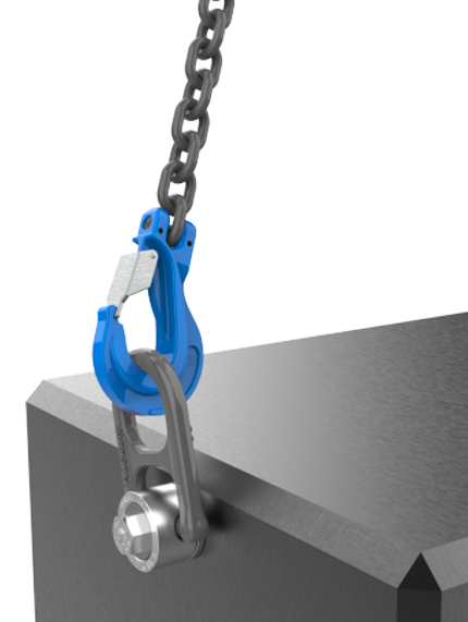 Hack10 clevis sling hook in use